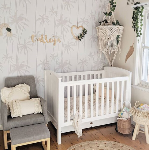 Neutral Palms Removable Wallpaper