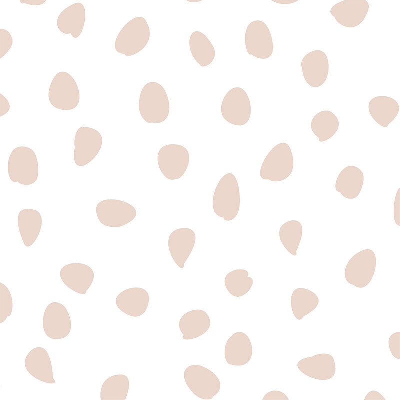 Gracie's Dots (pale pink or grey) Removable Wallpaper