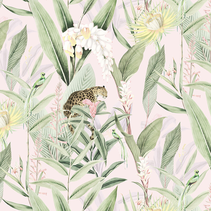 Jungle Leopard Removable Wallpaper
