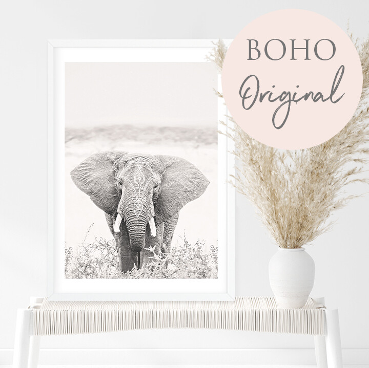 Heavenly Boho Elephant II