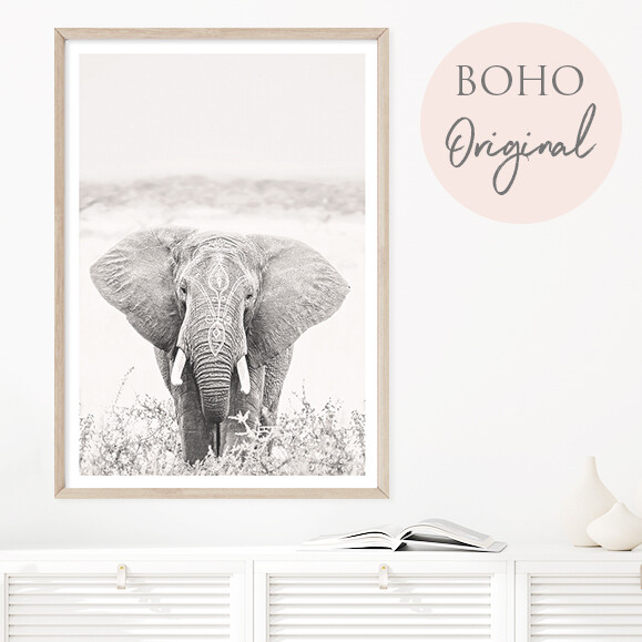 Heavenly Boho Elephant II