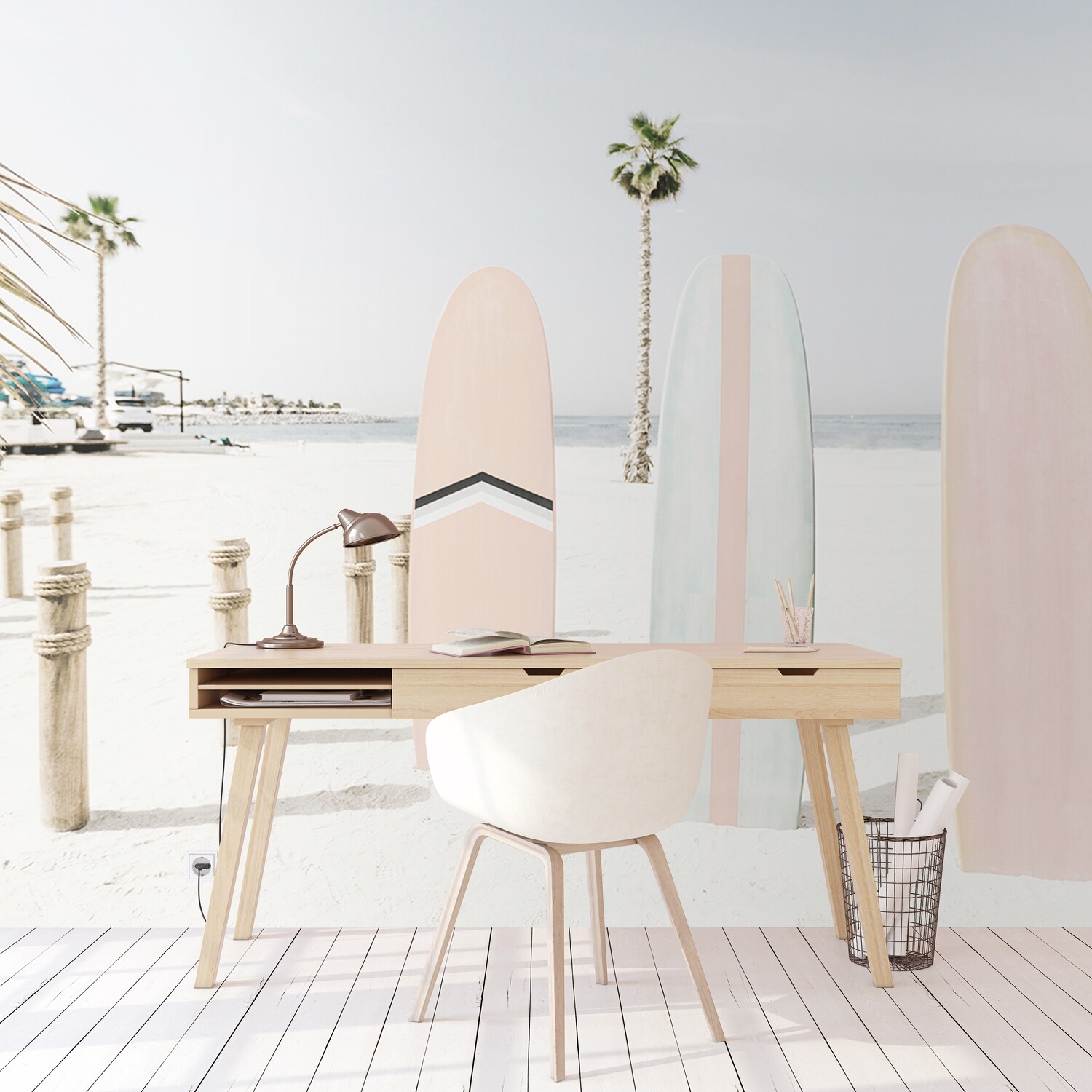 Malibu Surf Removable Wallpaper (Mural)