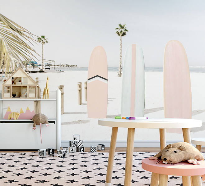 Malibu Surf Removable Wallpaper (Mural)