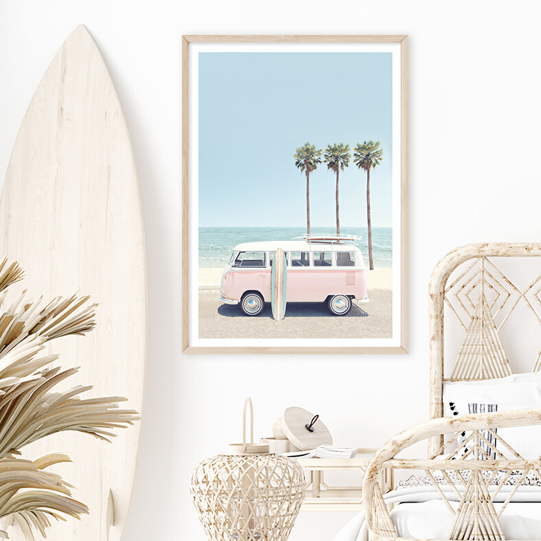 Beach Van - Pink
