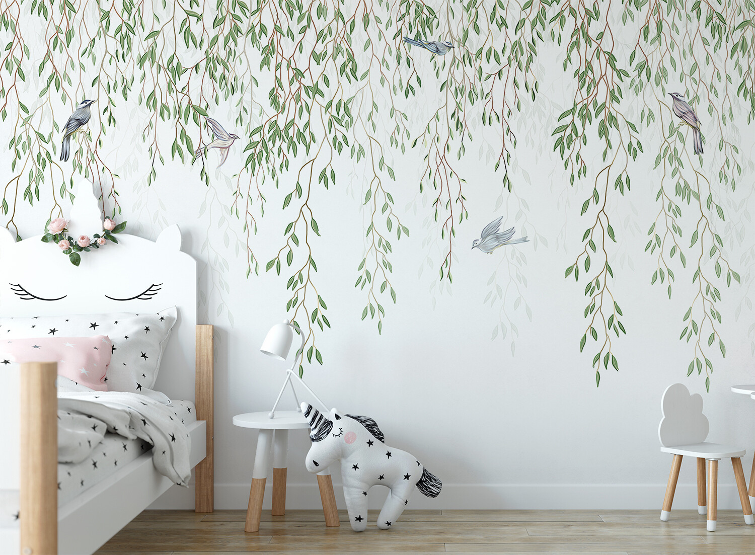 Peaceful Willows Removable Wallpaper