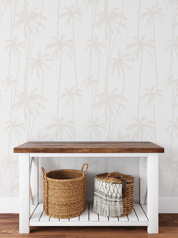 Neutral Palms Removable Wallpaper