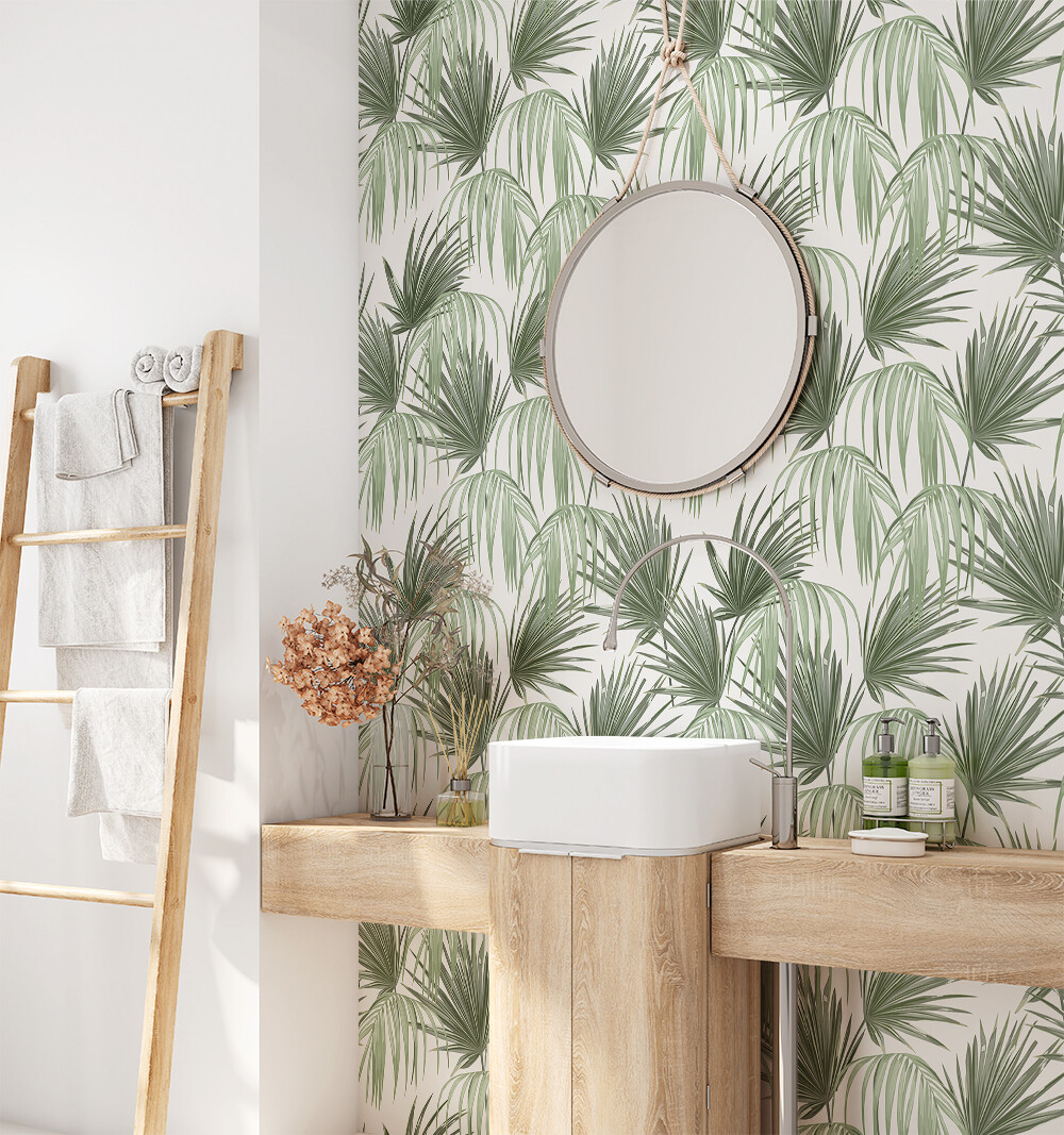 Tropical Fronds Removable Wallpaper