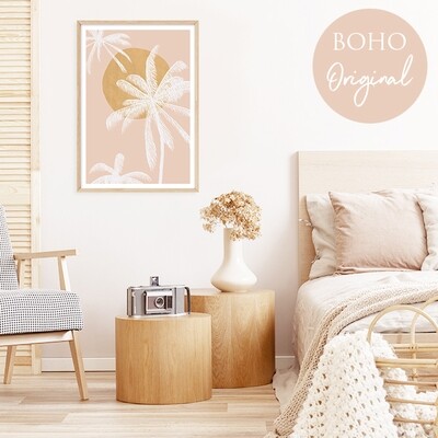 Sunset Palms (Blush)