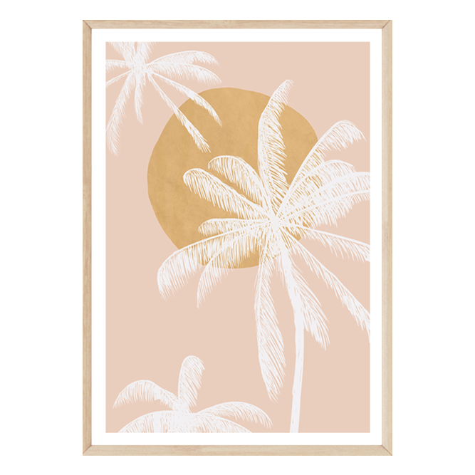 Sunset Palms (Blush)