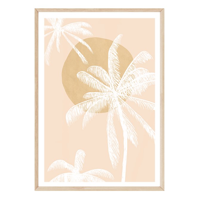 Sunset Palms (peach)