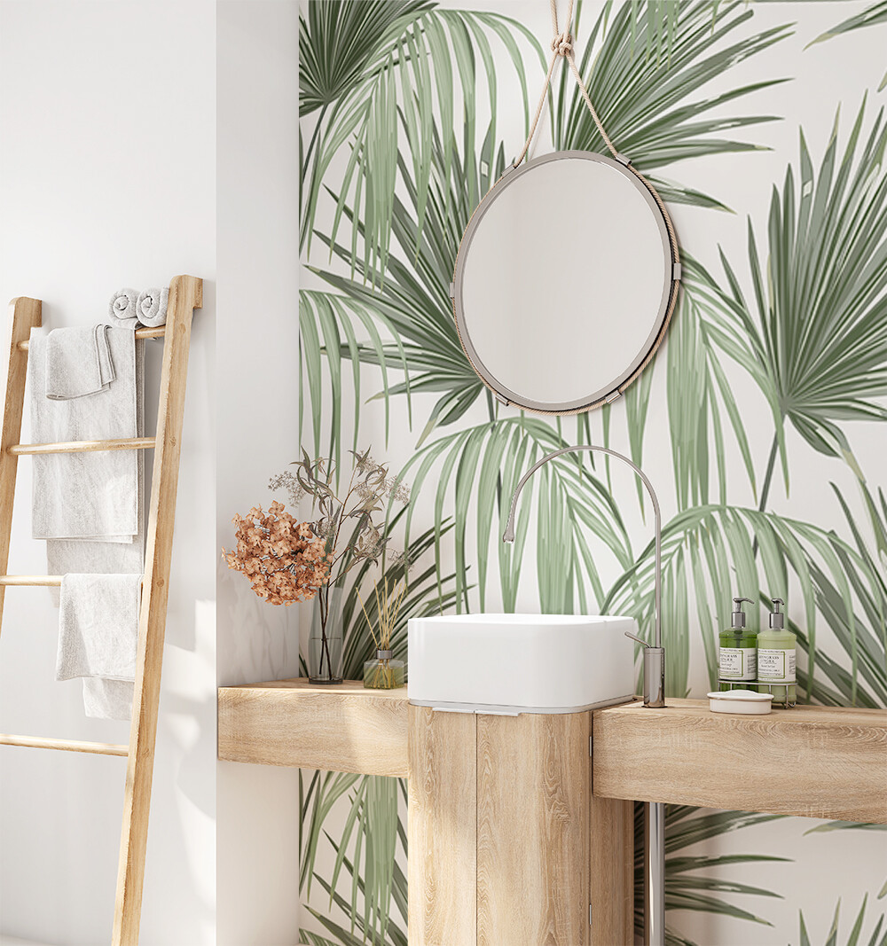 Tropical Fronds Removable Wallpaper