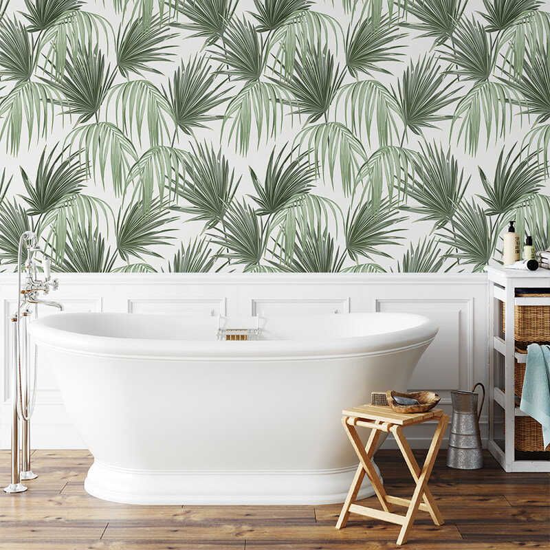 Tropical Fronds Removable Wallpaper