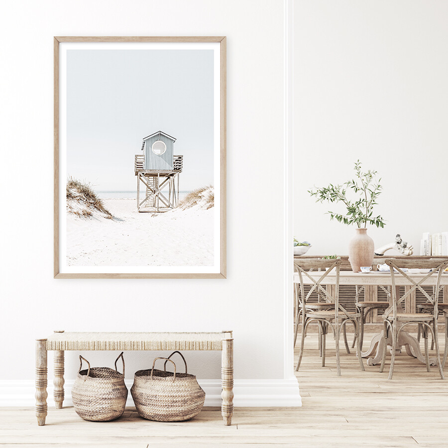 Blue Beach House (portrait or landscape)