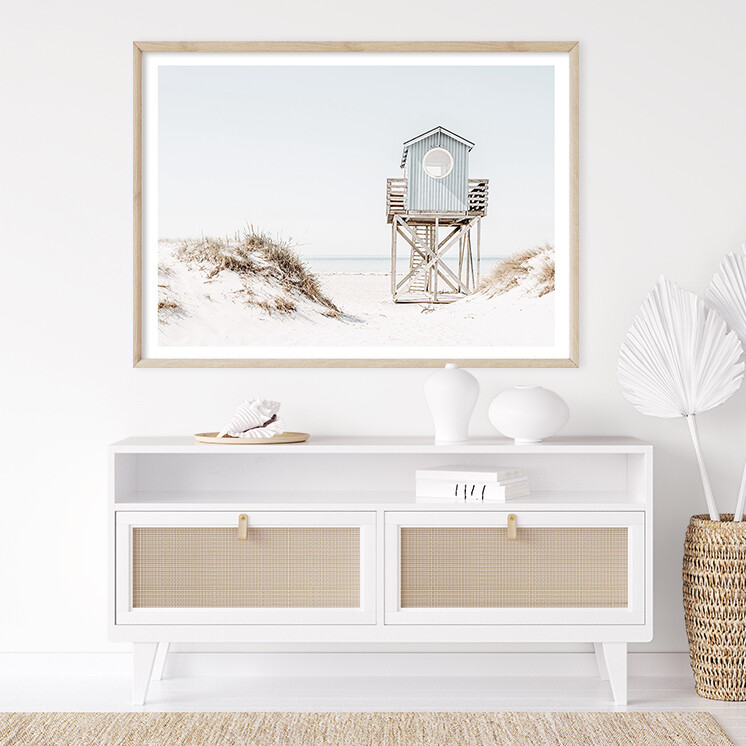 Blue Beach House (portrait or landscape)