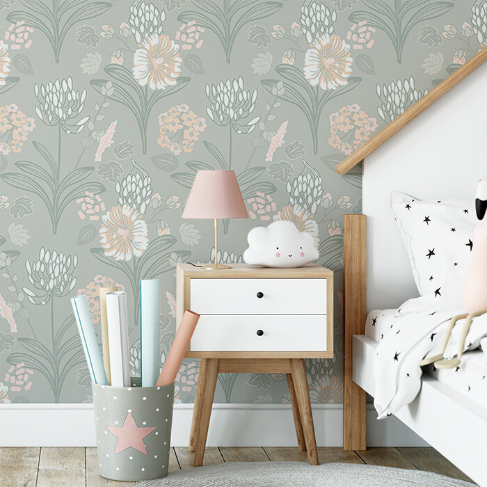 Sage Garden Removable Wallpaper