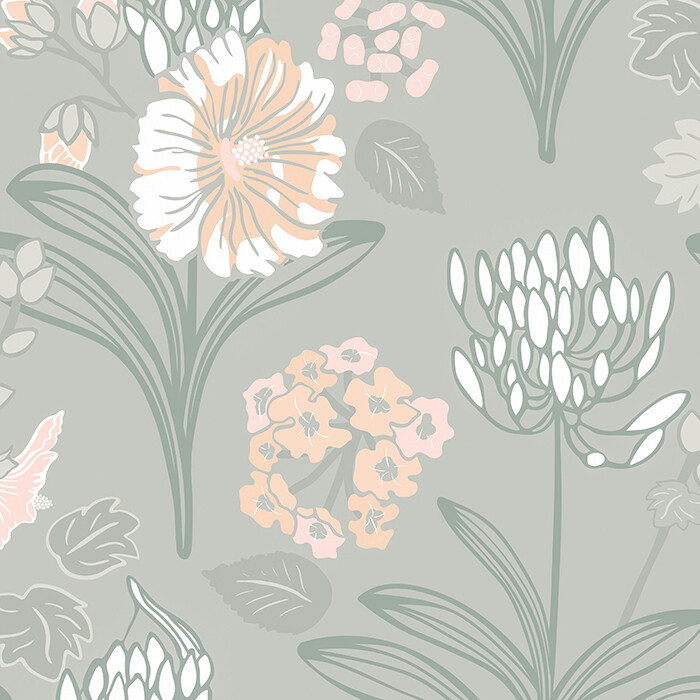 Sage Garden Removable Wallpaper
