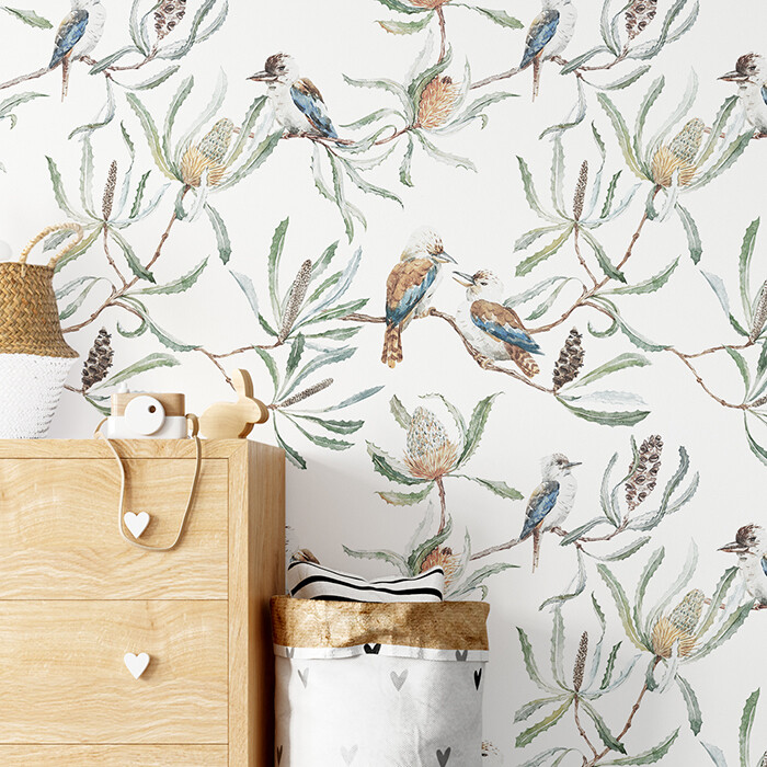 Australian Kookaburras Removable Wallpaper