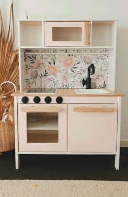 Removable Wallpaper for Small Projects - Play Kitchen Splashbacks, Cubbies etc