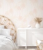 Blush Boho Palms Removable Wallpaper