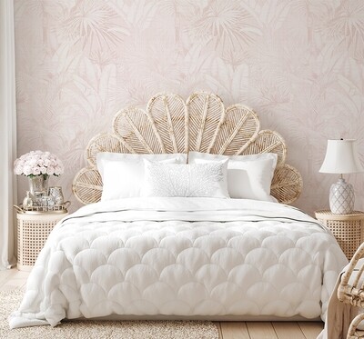 Luxe Palms (Dusty Blush) Removable Wallpaper