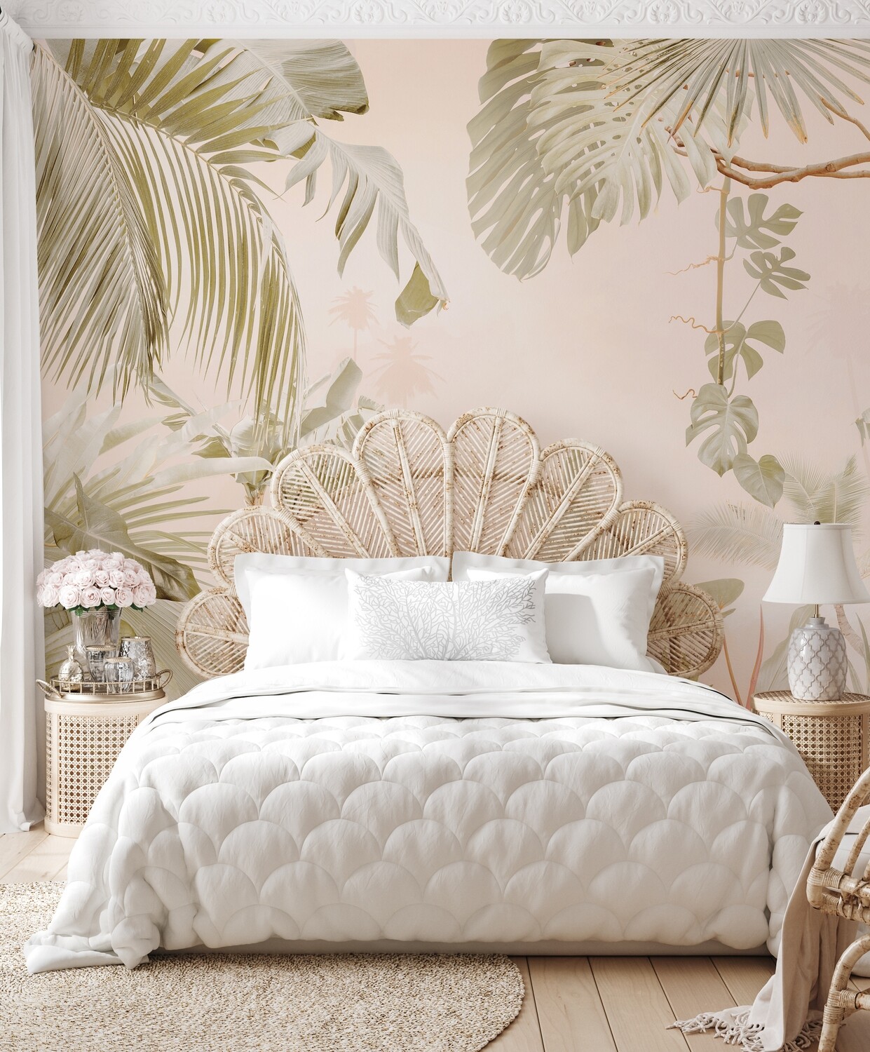 Blush Jungle Mural