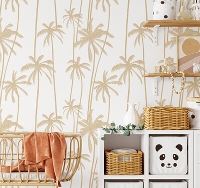 Bali Palms Removable Wallpaper