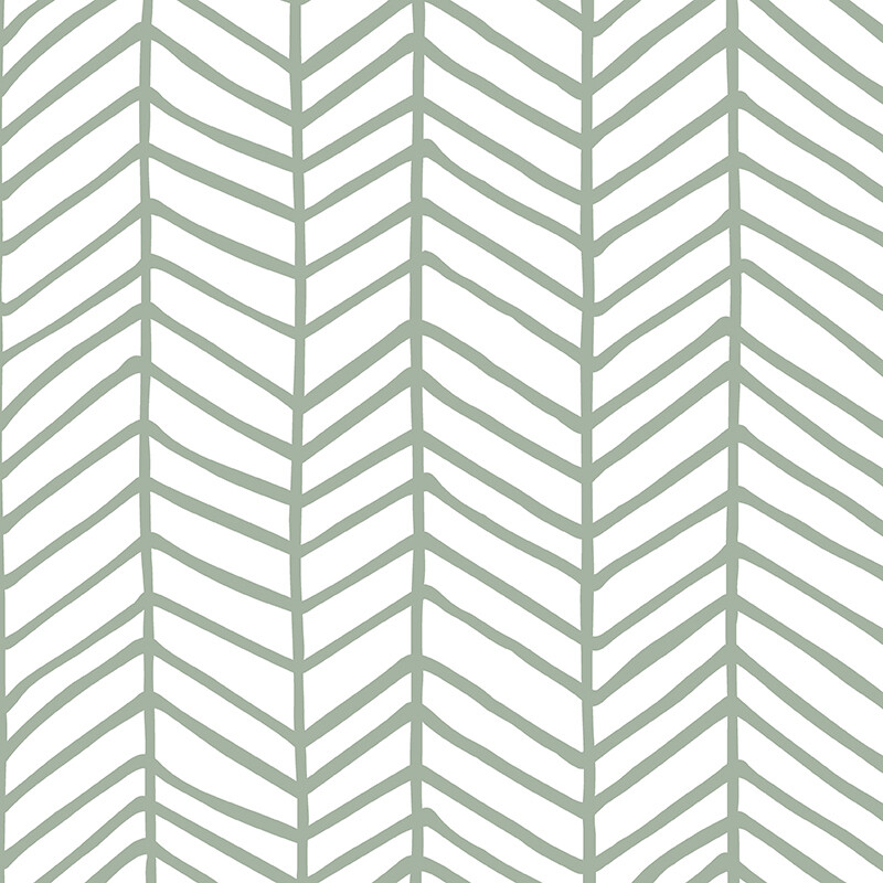 Feather (Sage) Removable Wallpaper