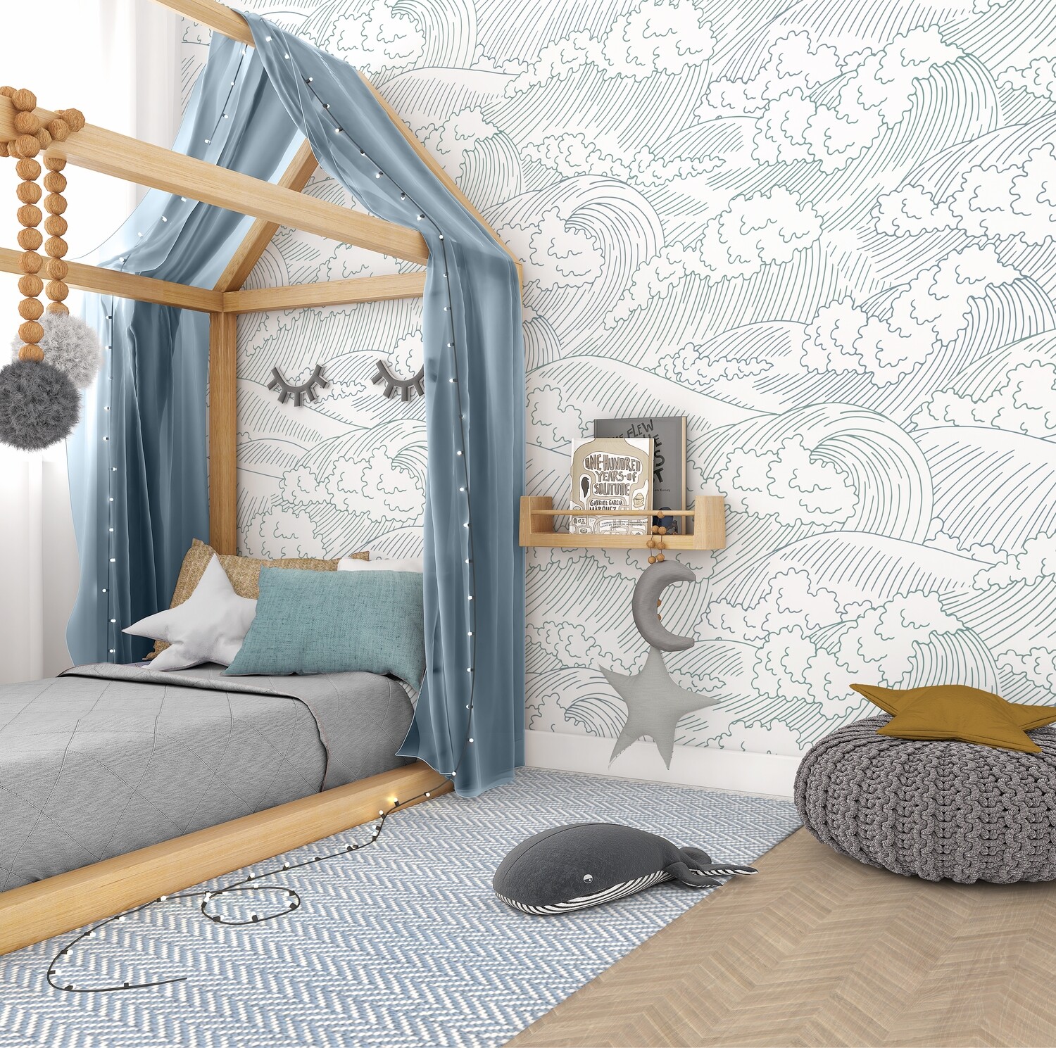 Ocean Waves Removable Wallpaper