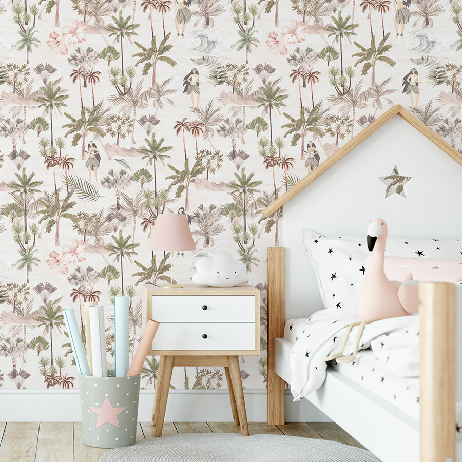 Aloha Ladies Removable Wallpaper