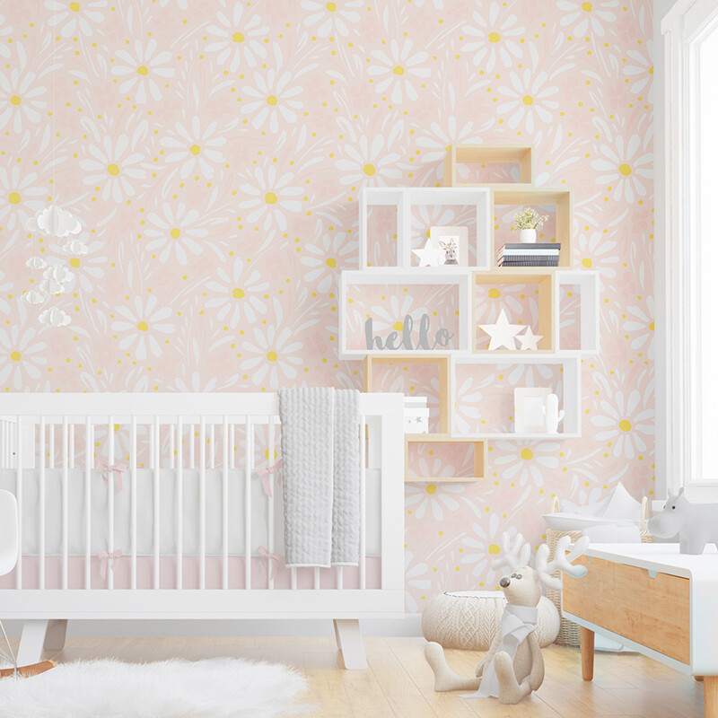 Gracie's Daisies Removable Wallpaper