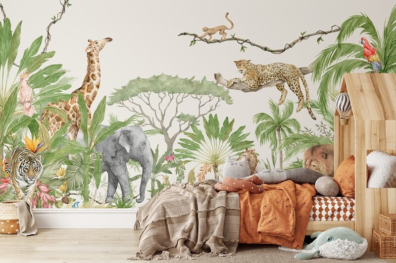 Animalia Utopia Removable Wallpaper Mural