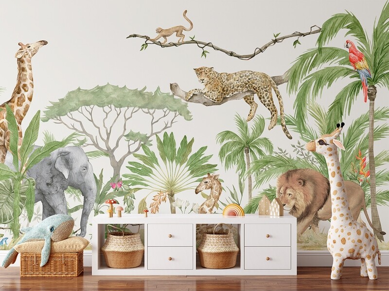 Animalia Utopia Removable Wallpaper Mural