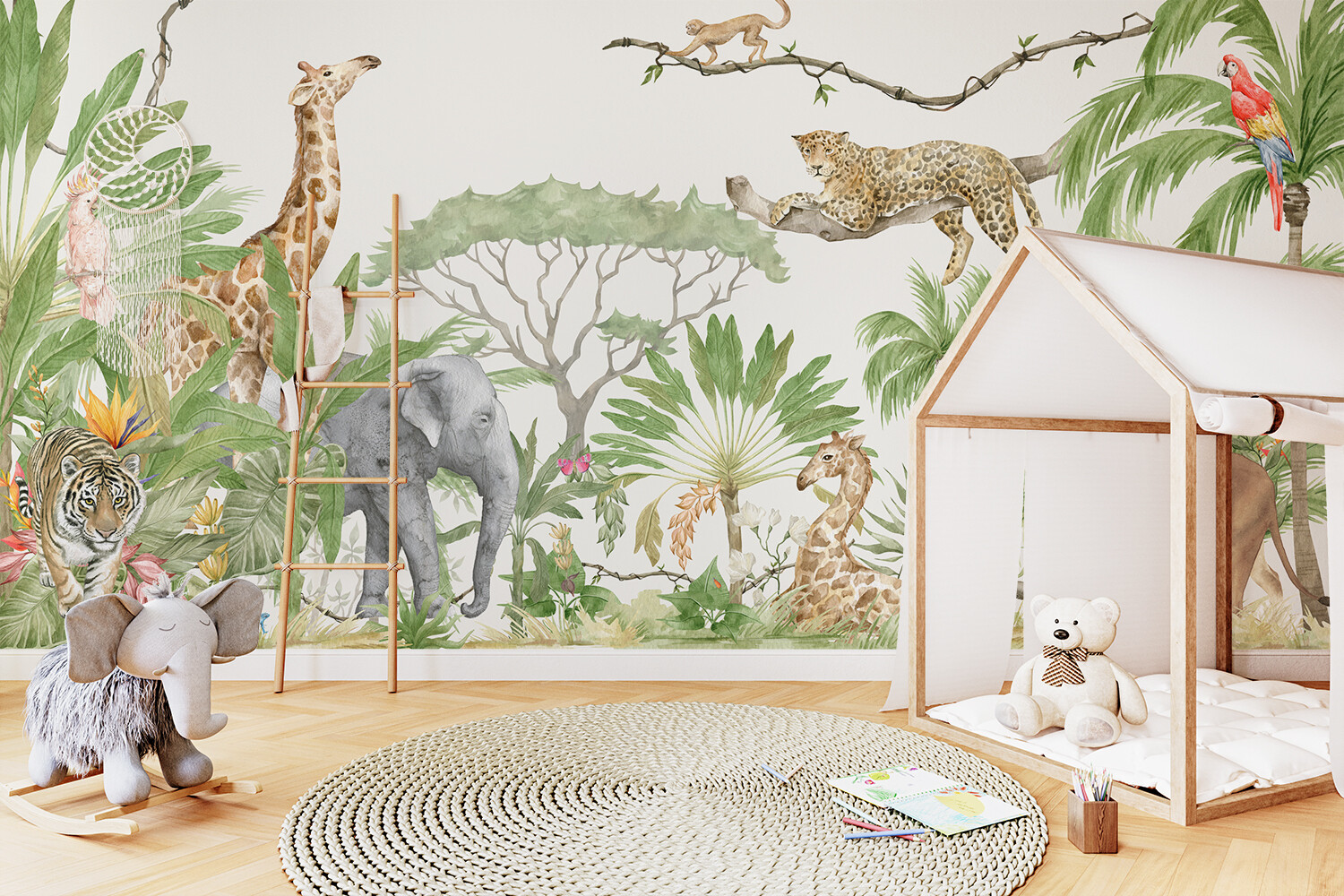 Animalia Utopia Removable Wallpaper Mural