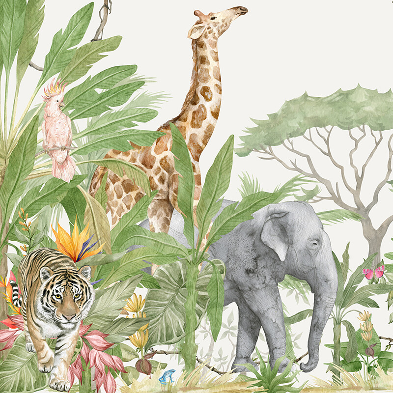 Animalia Utopia Removable Wallpaper Mural