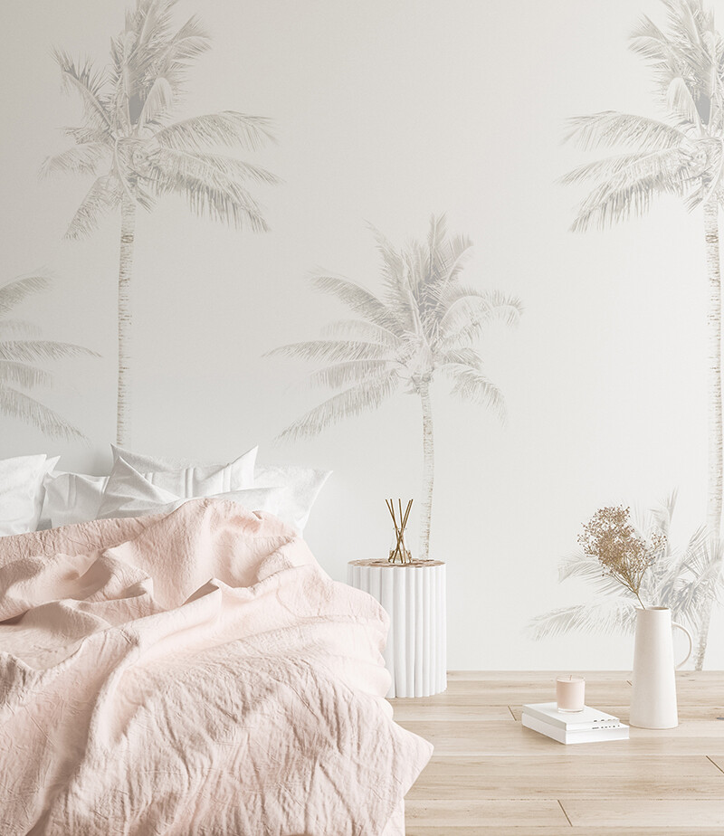 Faded Palms Removable Wallpaper