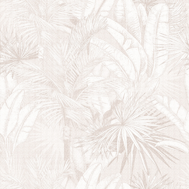 Luxe Palms Removable Wallpaper - Chai