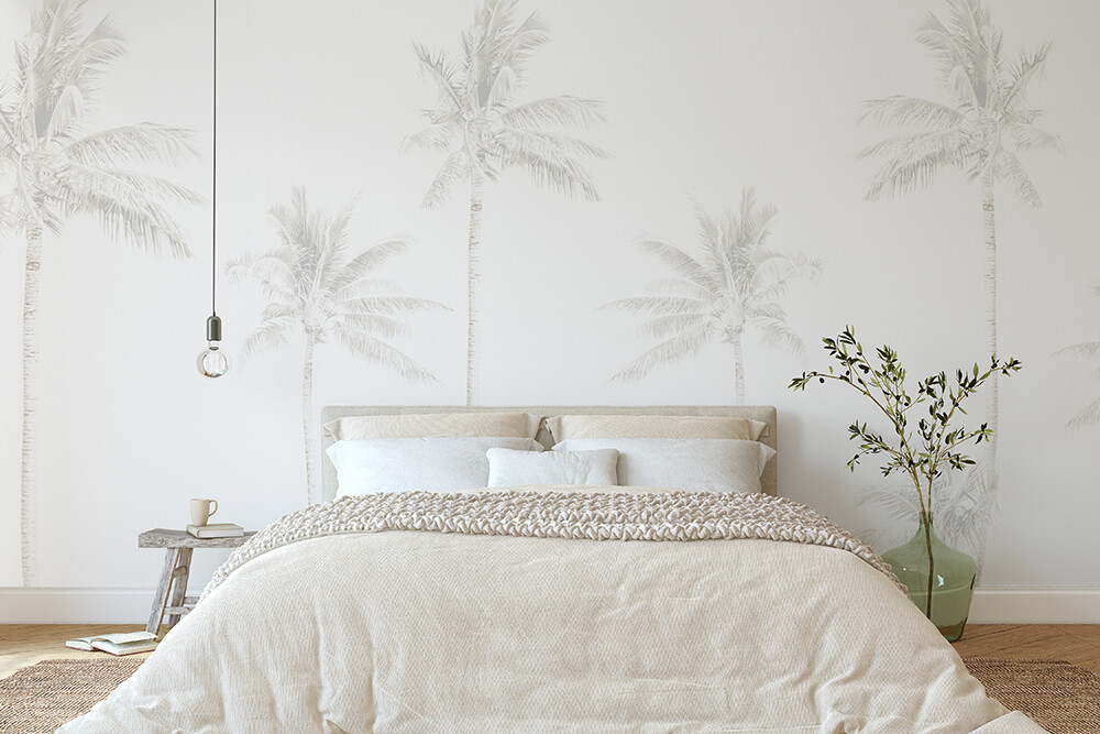 Faded Palms Removable Wallpaper