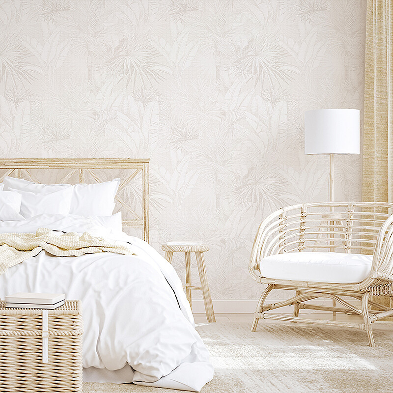 Luxe Palms Removable Wallpaper - Natural