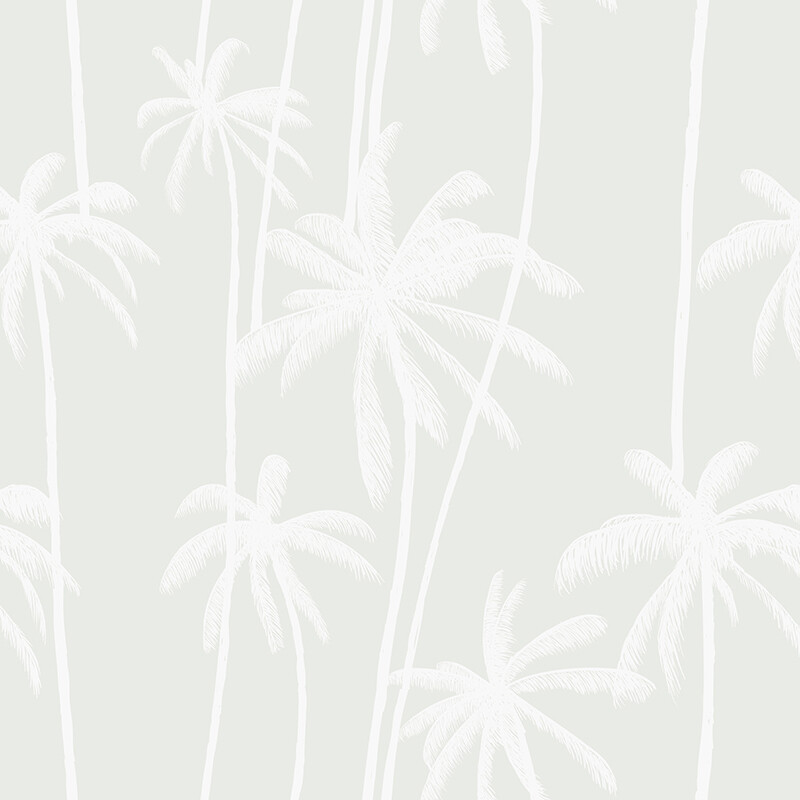 Seamist Sage Palms (inverted colour) Removable Wallpaper