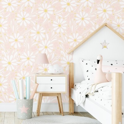 Gracie's Daisies Removable Wallpaper