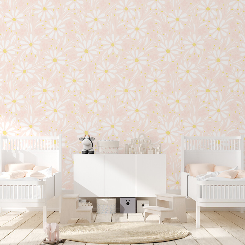 Gracie's Daisies Removable Wallpaper