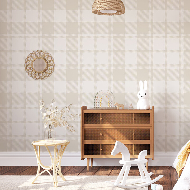 Gingham Removable Wallpaper (Colour options available)
