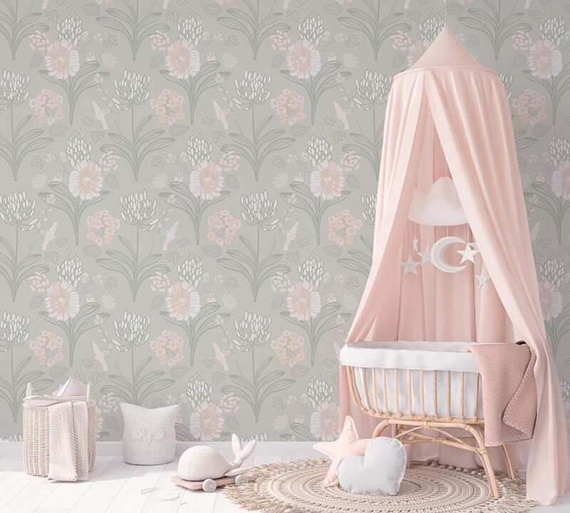 Sage Garden II Removable Wallpaper (colour options)