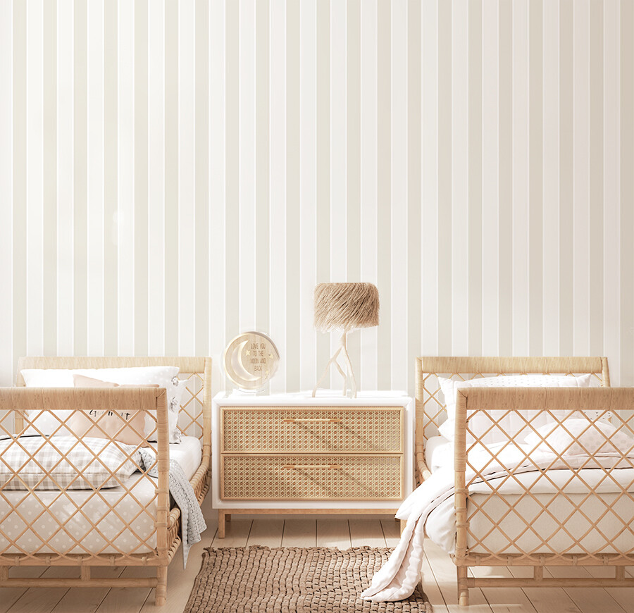 Taupe Toscana Removable Wallpaper