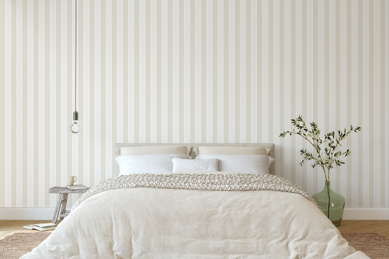 Taupe Toscana Removable Wallpaper