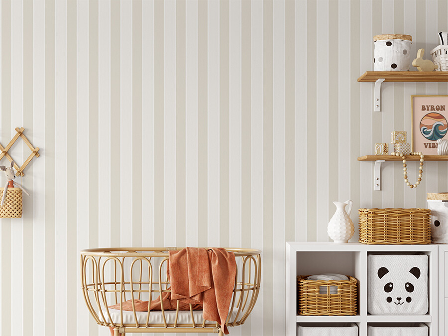 Taupe Toscana Removable Wallpaper