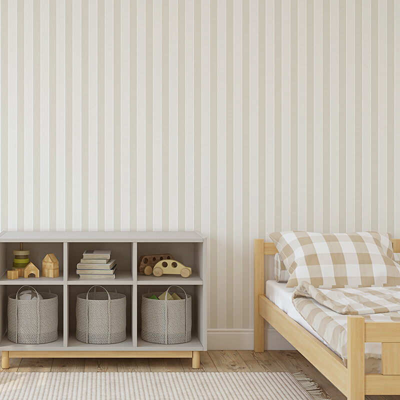 Taupe Toscana Removable Wallpaper