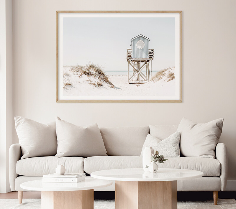 Blue Beach House (portrait or landscape)