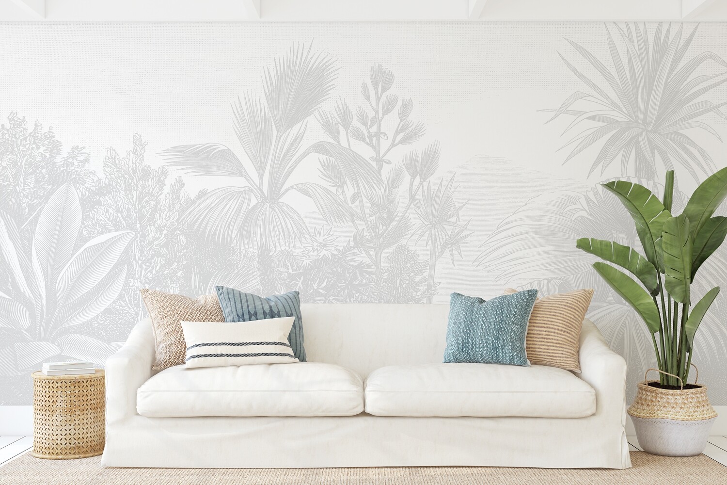 Vintage Tropical Removable Wallpaper (colour options)