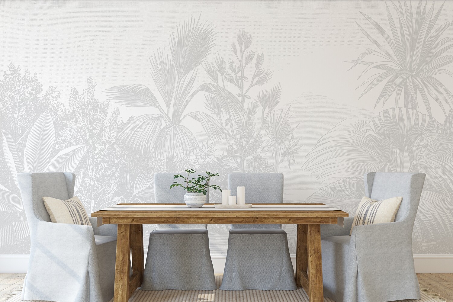 Vintage Tropical Removable Wallpaper (colour options)